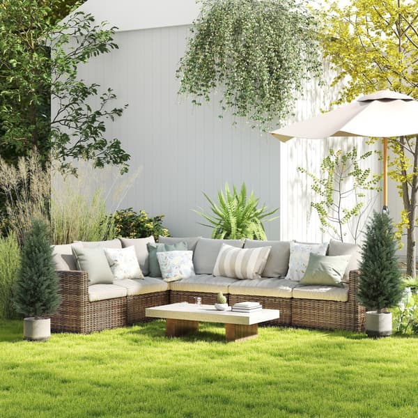 Konstgjord Cypress Set, 33x100 cm, Grön