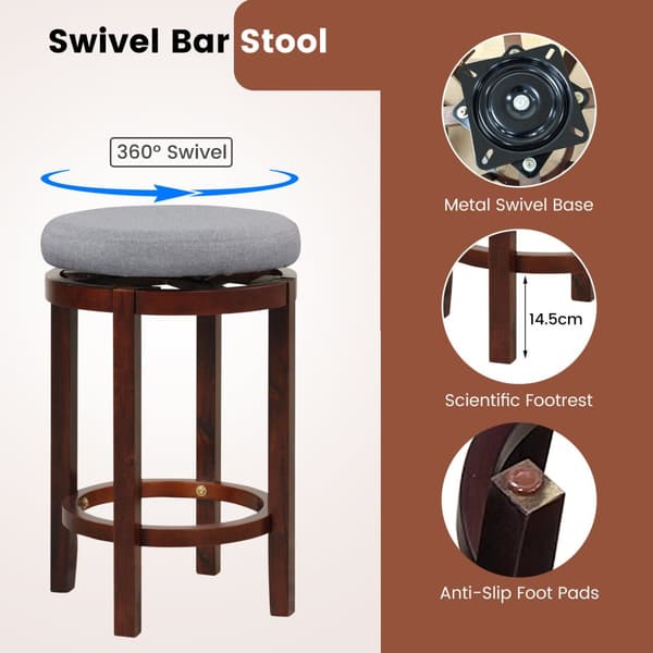 Höj- och sänkbar pallset, 16,5x16,5x26 tum, grå och brun