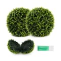 Miniatyrbillede 1 af 8: Kunstig Plante, 2 stk 45cm/55cm Cedertopiarykugle-M, 40x55 cm, Grøn