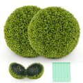Miniatyrbild 1 av 8: Konstgjord växt, 2-delar 50cm Buxbom Topiary Boll-M, 30x39 cm, Grön