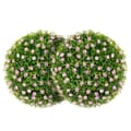 Pikkukuva 3 / 8: Tekokasvi, topiary-pallot, 37 cm, pinkki ja vihreä