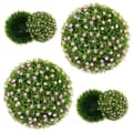 Pikkukuva 4 / 8: Tekokasvi, topiary-pallot, 37 cm, pinkki ja vihreä