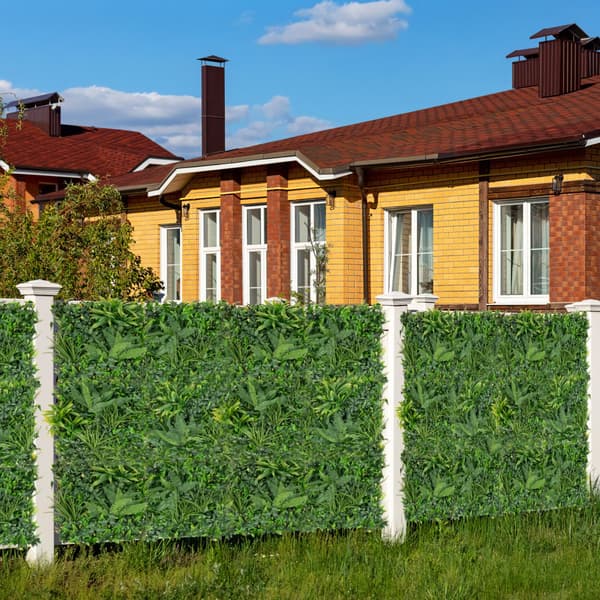 Kunstig Hæk Boxwood Paneler, 20x20 Tommer, Grøn