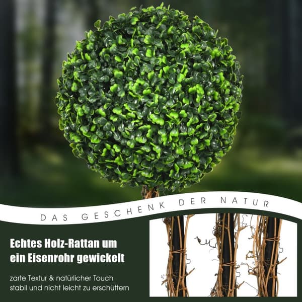 Kunstig plante, 30x30x120 cm, Grøn