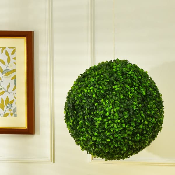 Konstgjord Topiary Boll, 19x19x19 tum, Grön