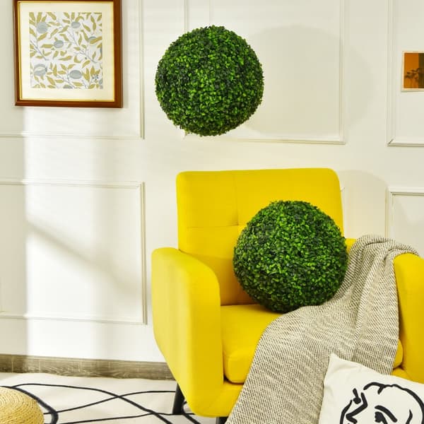 Konstgjord Topiary Boll, 19x19x19 tum, Grön