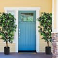 Miniatyrbillede 6 af 8: Kunstig træ, 6 fod kunstig ficus silkestræ, 71", grøn