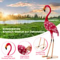 Miniatyrbillede 2 af 6: Havefigur Sæt, Flamingo Dekoration 2-delt, 20x27x89 cm