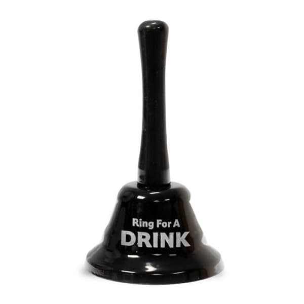Svart klocka Ring för en drink alkohol * Höjd: 12,5 cm * Diameter: 7,5 cm * Material: metall, plast * Färg: svart Fo...