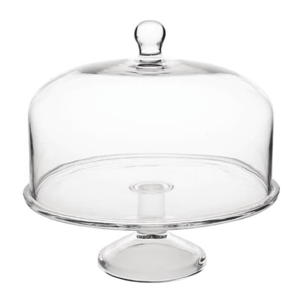 Tårtlock - OLYMPIA - Modell Olympia - Transparent glas - 285mm i diameter - 200mm i höjd