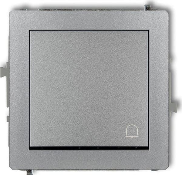 Cloche Karlik - 7DWP-4 - Dekorknapp i metallisk silver