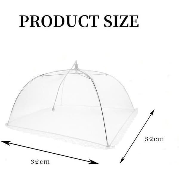 2 st Cloche Alimentaire Pliable Anti-Fluga Matnät Tält Paraply, Skyddande Tårta Täckning