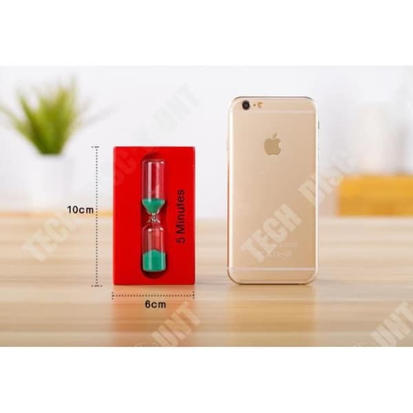 TD® 3-5 - 7min Sand Glas Timer Sandglas Timglas Klocka Present Hem Juldekor Vit