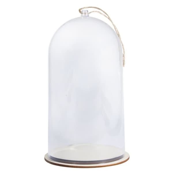 Plastklocka - Rayher - Ø11cm x 19cm - Färglös - Jutebas - Blandad