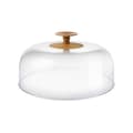 Miniatyrbild 1 av 2: Alessi MW24 Klädd i trä - Cloche Transparent Cloche-Lid