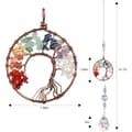 Miniatyrbild 2 av 7: Bomclap Kristallfångare för fönster, prismatisk dekoration av livets träd, för hem, inomhus, utomhus, bilar, regnbågsmaker