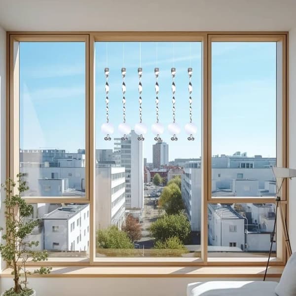 Lollanda Reflekterande fågelskrämmor 10 st, Spiralformad reflekterande fågelskrämma – Vindtåliga, Skydd, Silver, 30 cm