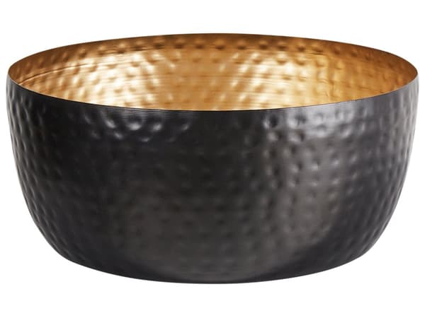Koristekulho rauta musta/kultainen ⌀ 31 cm BANHA