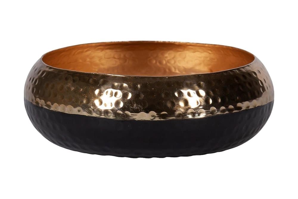 CLEO Skål 23x7 cm Guld/Svart