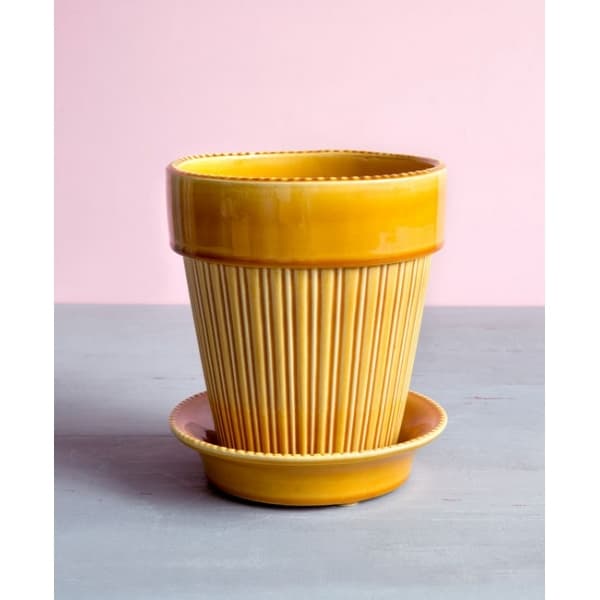 Simona Pot Yellow, Ø 18cm - Bergs Potter