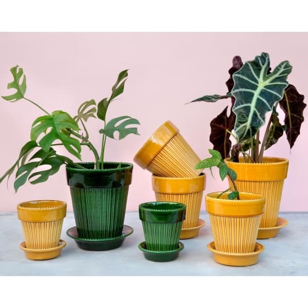 Simona Pot yellow ø 12 cm - Bergs Potter