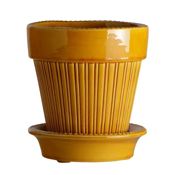 Simona Pot Yellow, Ø 14cm - Bergs Potter