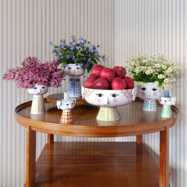 Eva Centrepiece Pink, Ø 24cm - Bjørn Wiinblad