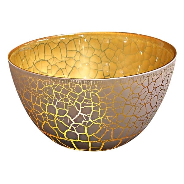 Croco Bowl White/Gold, Ø 21cm - Nybro