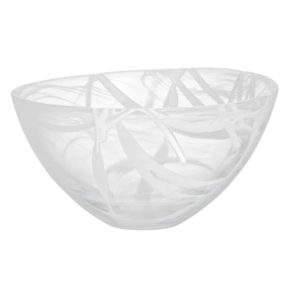 Contrast Skål Vit, Ø 23cm - Kosta Boda