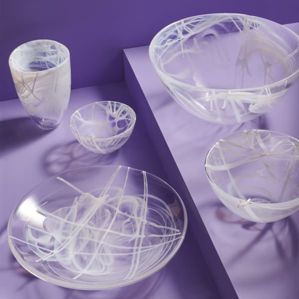 Contrast Bowl White, Ø 35cm - Kosta Boda