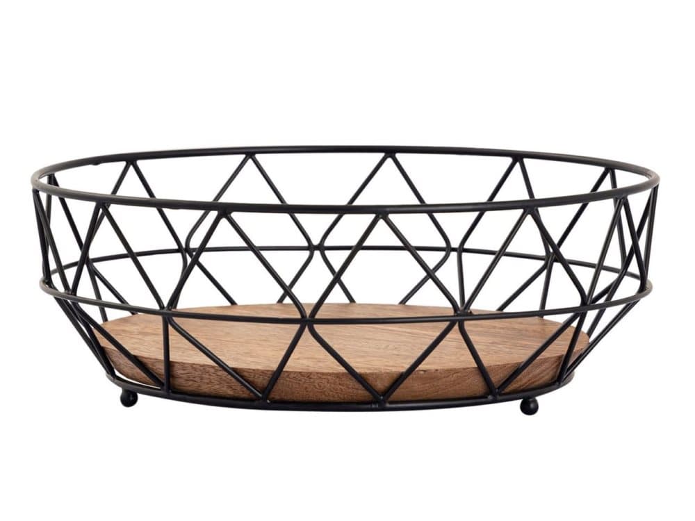 Fruktkorg metallbröd korg frukt skål runt neo Ø 28 cm