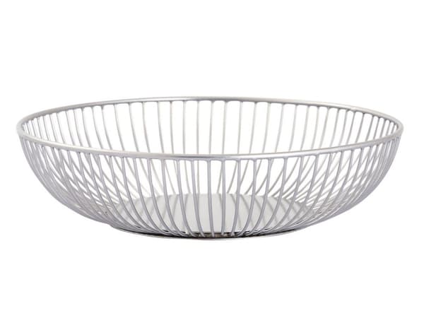 Brödkorg 12 st Metal Ø 28 x 7 cm Set 2 x 6 ve fruktskål svart