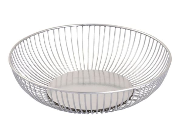 Brödkorg 12 st Metal Ø 28 x 7 cm Set 2 x 6 ve fruktskål svart