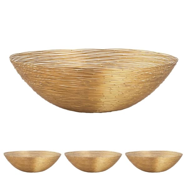 Fruktkorg 4-del metall Ø 40 cm h 13 cm Brödkorg  Rund