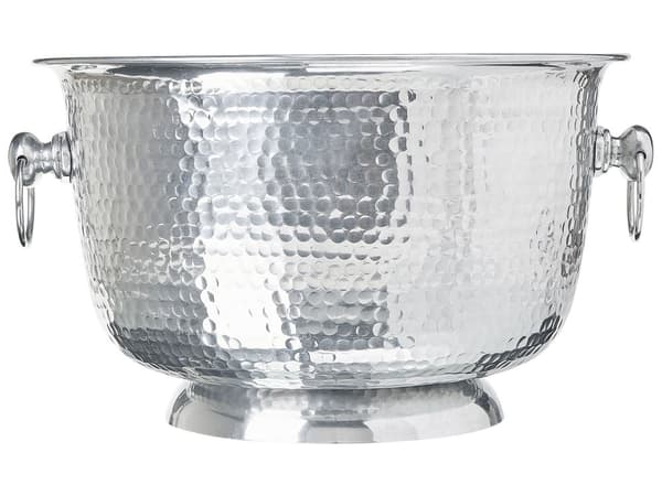 Champagnekøler Sølv Aluminium ø 37 x 23 Dekorativ Champagneskål til Opbevaring Drikkevare Vin til Spisestuen Køkken Tilbehør