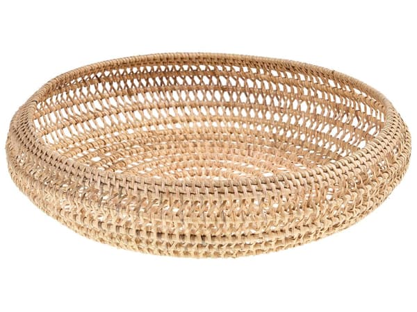 Rattan Trinket Fad Naturlig Boho Frugt Tilbehør Holder Bakke Dekoration