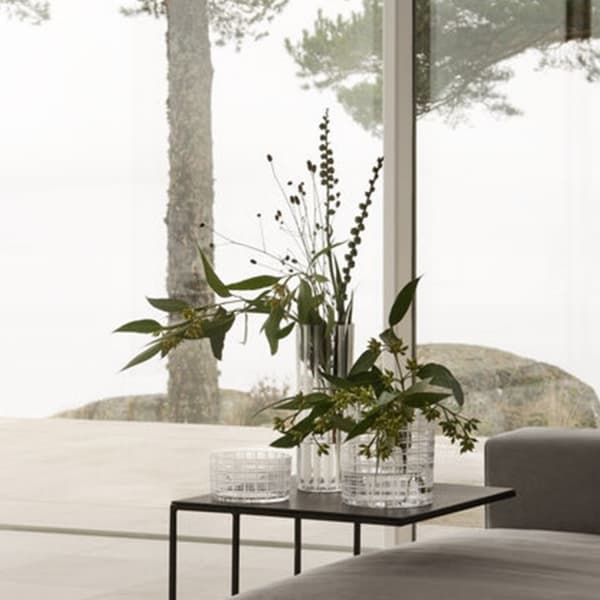 Cut in Number Bowl Stripes, 16cm - Orrefors