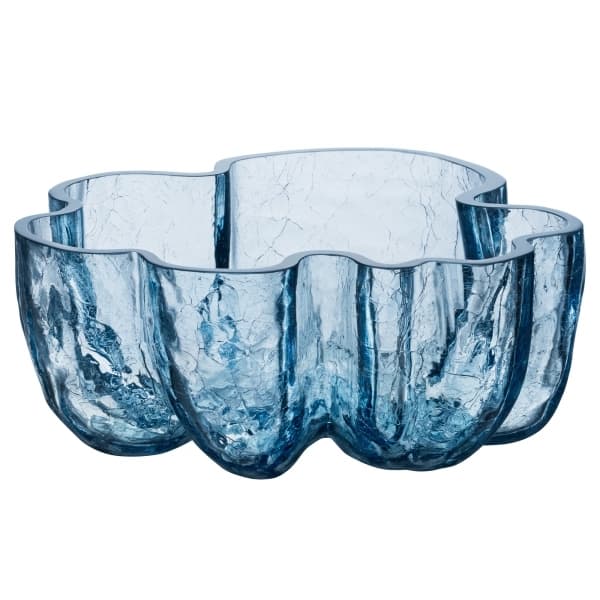 Crackle Bowl Circular Glass, Ø 25cm - Kosta Boda