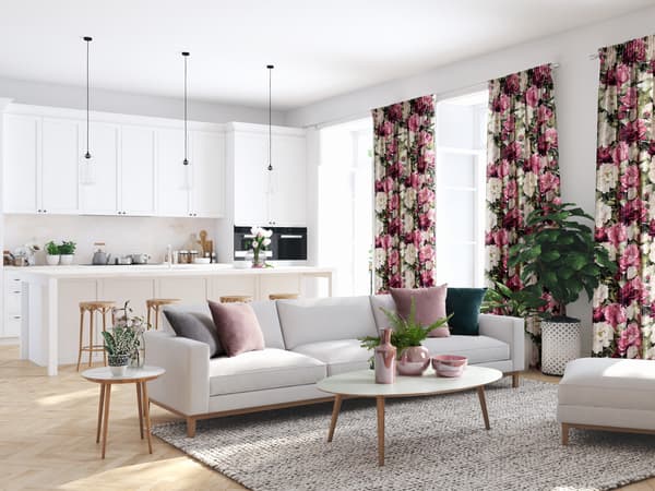 Dekorativ skål SIMONA1 20x10 Eurofirany pink perleglans