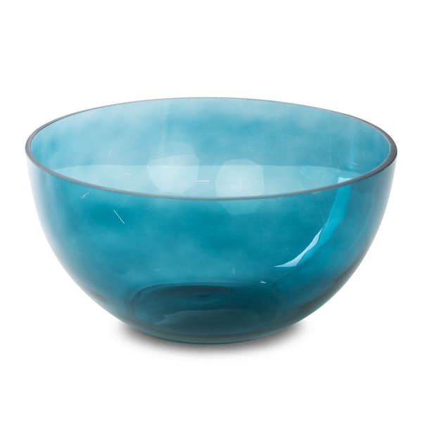 Dekorativ skål LILI6 25x13 Eurofirany turkis glas