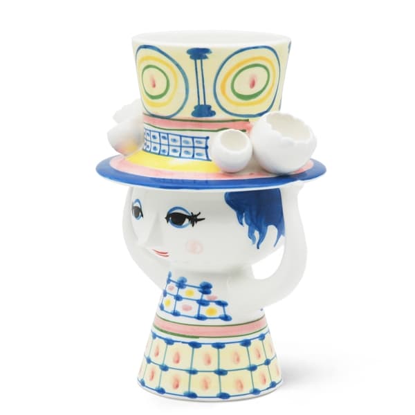 Lady with Hat Vase - Bjørn Wiinblad