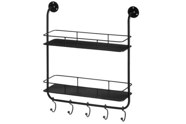 4Living Metalhylde i to niveauer, med kroge
