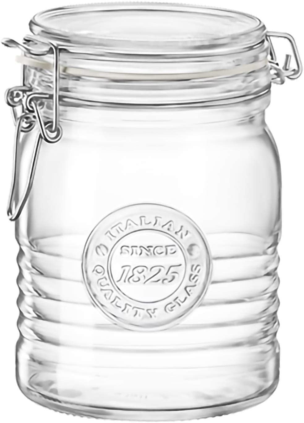 Bormioli Rocco Officina 1825 f�rvaringsburk i glas med luftt�tt kl�mlock - 750 ml