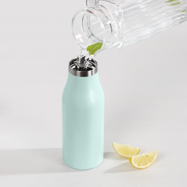 Xavax Drinking Bottle, 500 ml, Twist Closure, Leak-proof, Carbonated Drinks-safe, blue