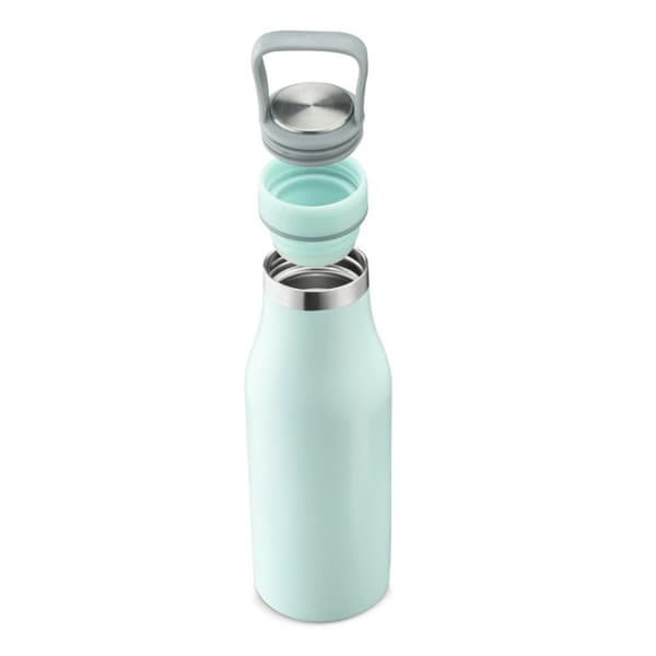 Xavax Drinking Bottle, 500 ml, Twist Closure, Leak-proof, Carbonated Drinks-safe, blue