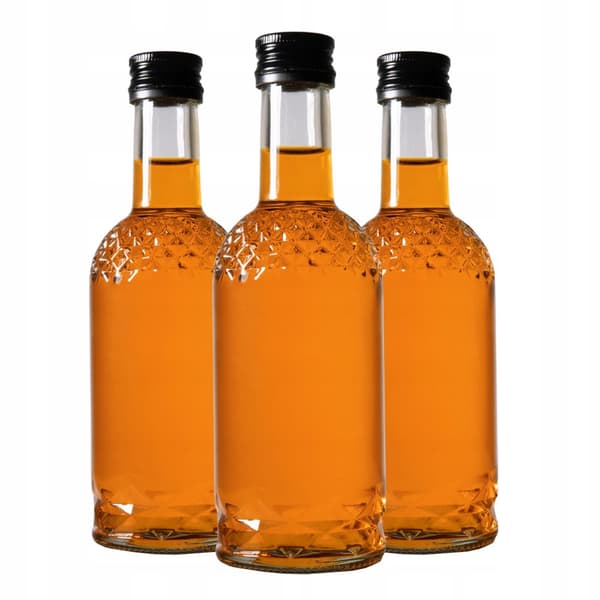 Globus glasflaske 250ml til alkohol + CAPS