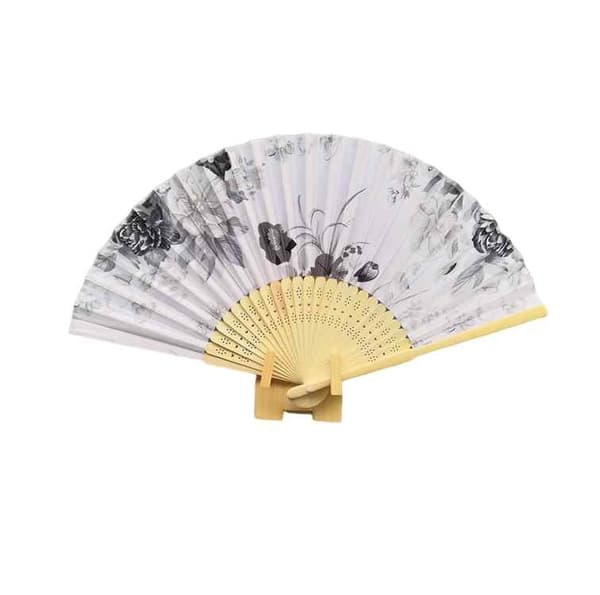 Fan Silk - Black Bouquet