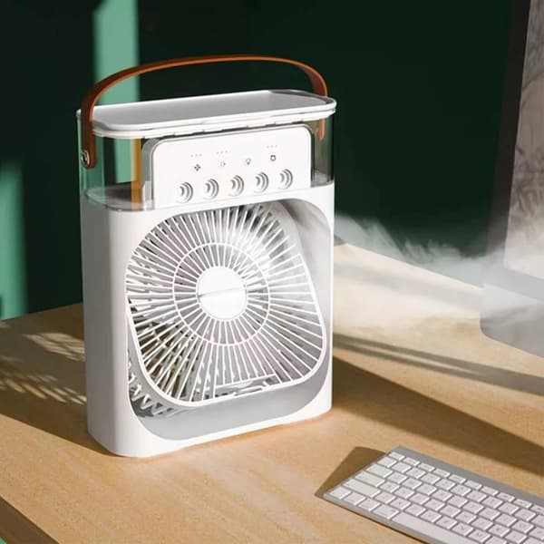 Desk Misting Spray Fan Cooling Mister USB Humidifier Portable Air Conditioners