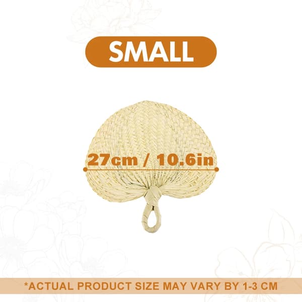 Naturlige Palm Leaf Håndfans, Håndlavet til Bryllupper, Allsidig Dekoration og Gaver,24 stykker, 27 cm