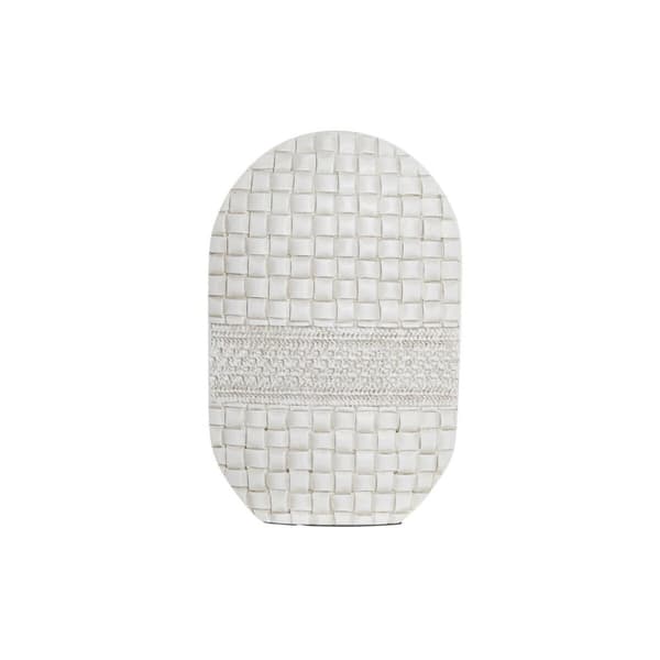 Vase DKD Home Decor Hvid Harpiks Moderne 18 x 6 x 28 cm